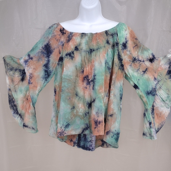 Entro blouse 3/4 flared sleeves - Picture 1 of 5